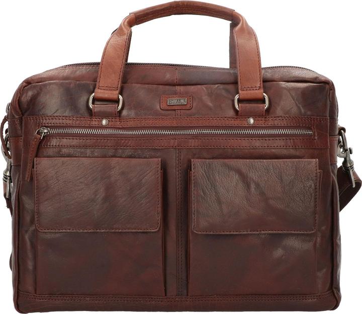 Actual product image Spikes & Sparrow Briefcase leather 41 cm laptop compartment