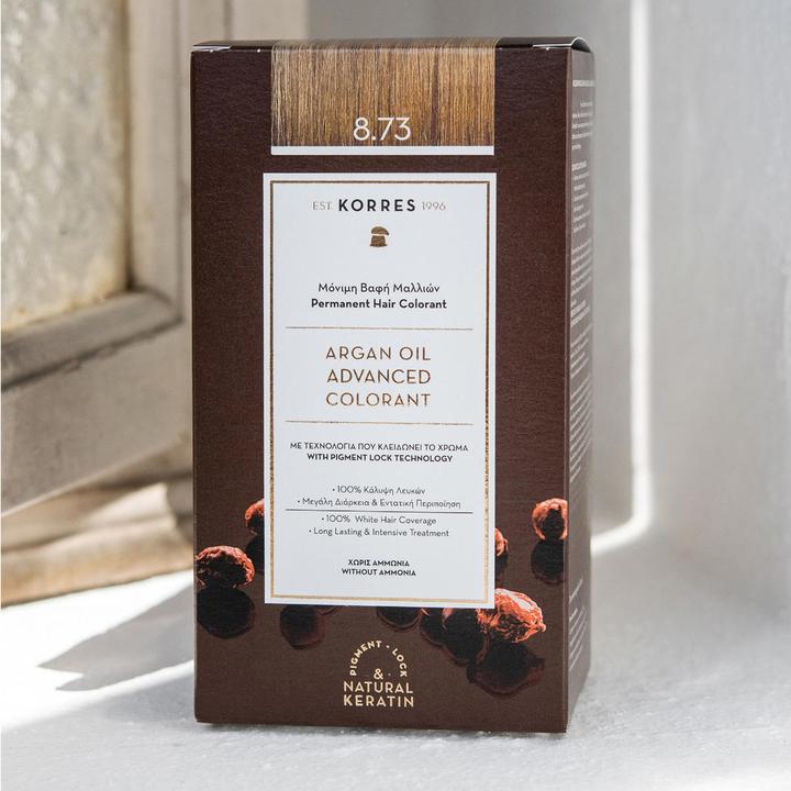 Produktbild Korres Argan Oil Hair Color (Nr. 8.73 -  Golden Caramel)