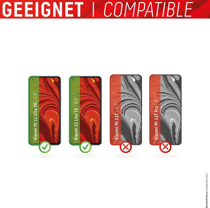 Immagine prodotto Displex Smart Glass, Displayschutzfolie (1 Pezzo/i, Xiaomi Mi 11 Lite 5G, Xiaomi 11 Lite 5G NE)