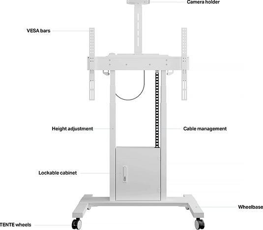 Produktbild Multibrackets Mobile Lift Pro Light (Universal, 86", 120 kg)