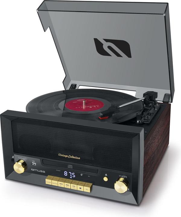 Actual product image Muse MT112W audio turntable Belt-drive audio turntable Brown (Automatic)