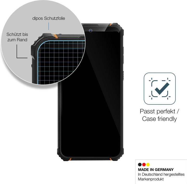 Actual product image Dipos Anti-Shock Screen Protector Clear (1 Piece, Hotwav W10)