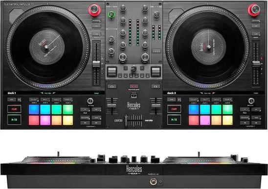 Actual product image Hercules DJ Control Inpulse T7 DJ controller with bag and cloth