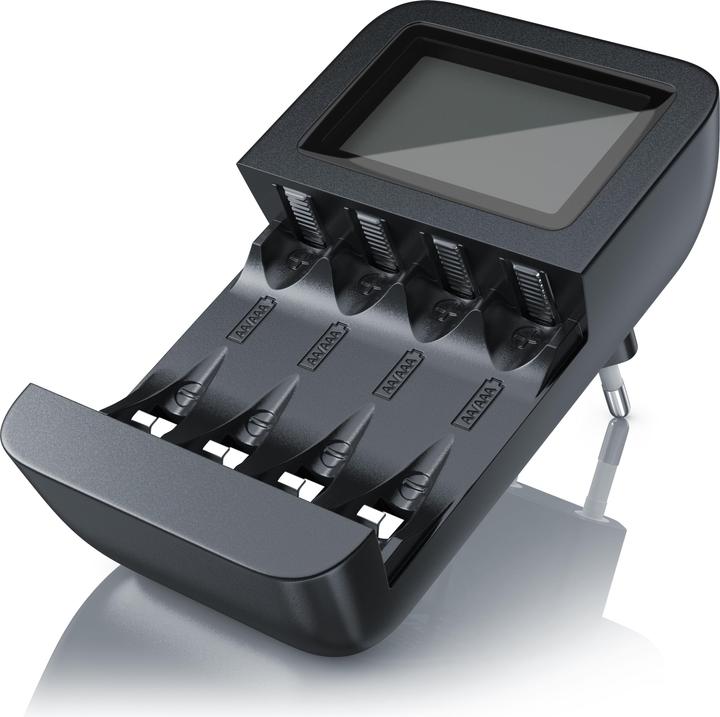 Actual product image Aplic Battery charger 2700 mA, universal 4-bay battery charger suitable for type AA / AAA NiMH batteries (1 pcs., AA, AAA, 1000 mAh, Chargers without battery)