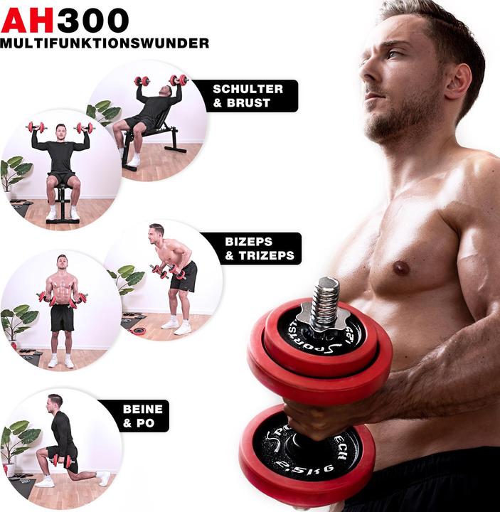 Actual product image Sportstech AH300 (4 x 2.5 kg, 4 x 1.25 kg)