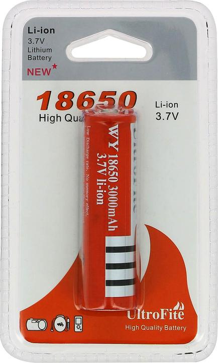 Produktbild Avizar WY 18650 UltroFite 3000mAh 3.7V (18650, 3000 mAh)