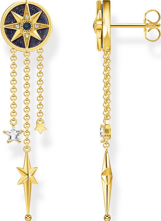 Produktbild Thomas Sabo Ohrringe Royalty Stern mit Steine Gold (925er Silber)