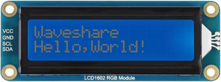 Immagine prodotto WaveShare LCD1602 Display LCD 16x2 I2C con retroilluminazione RGB