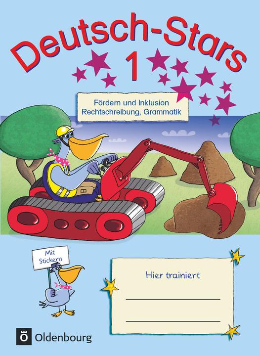Actual product image German stars 1st school year. General edition. Support and inclusion. Exercise book with solutions (German, Barbara Eiband, Ruth Dolenc-Petz, Eva Nagai, 2019)