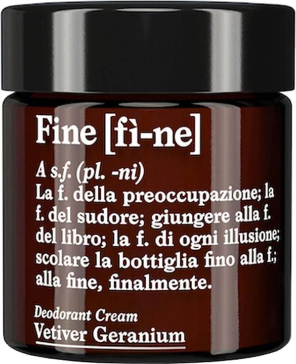 [fì-ne] Vetiver Geranium - Deodorant Cream (Crème)