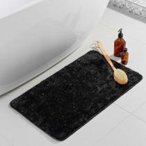 Image du produit Douceur D'intérieur tapis de bain, noir, 45 x 75 cm, microfibre unie + (45 x 75 cm)