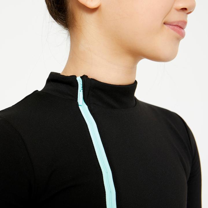 Produktbild Oxelo Figure Skating Training Leotard - Black/Mint (6, 7, 8)