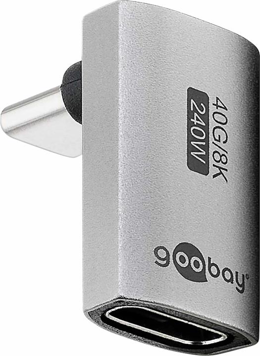 Produktbild Goobay USB-C-Adapter vertikal 90° kurz, USB4 (240 W)