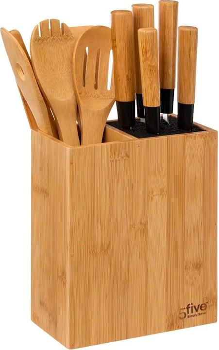Actual product image 5Five Set of knives and kitchen utensils - bamboo - 11 pieces