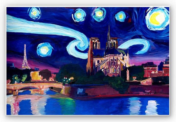 Image du produit Trenddeko Bleichner - Paris la nuit (45 x 30 cm)