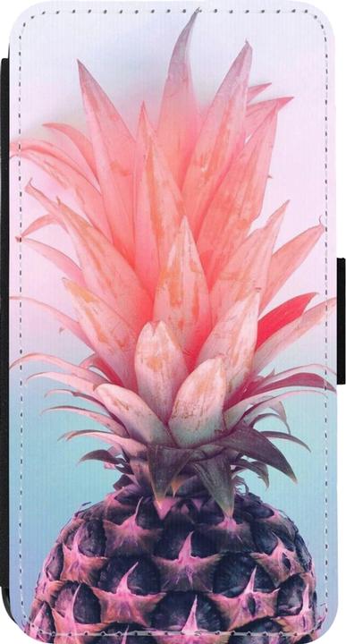 Actual product image PhoneLook Coque Wallet noir Purple Pink Pineapple (Apple iPhone 14 Pro)