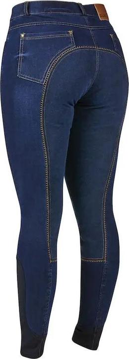 Actual product image Dublin Womens/Ladies Shona Denim Suede Seat Breeches (32 D)