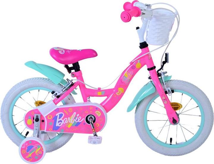 Image du produit Barbie Children's Bicycle - Mädchen - 14 Zoll - Pink - Zwei Handbremsen (31455 sicher)