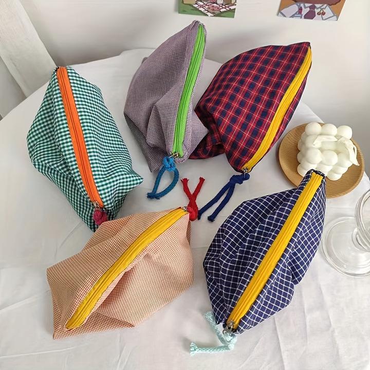 Image du produit Only-Bags.Store Trousse de maquillage rétro aux couleurs vives, porte-monnaie multifonctionnel de grande capacité