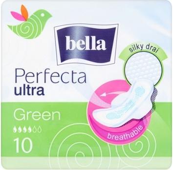 Produktbild Bella Perfecta, Ultragrün, Sanitärpolster mit Flügeln, 10 Teile (getroffen) (10 x, Damenbinden)