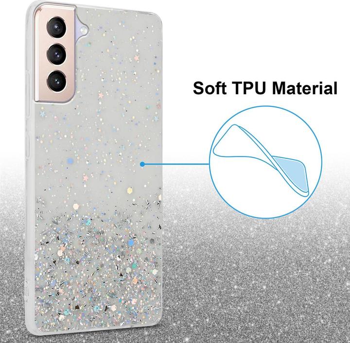 Actual product image Cadorabo TPU cover sparkling glitter (Samsung Galaxy S21+)
