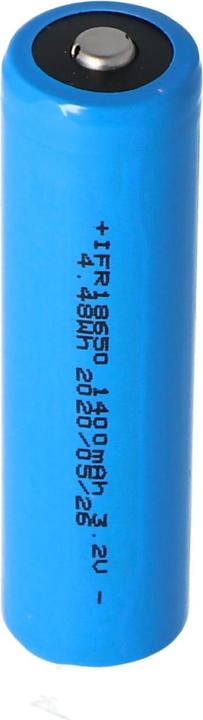 Actual product image AccuCell Battery Solar 18650 IFR with head unprotected (1 pcs., 18650, 1500 mAh)