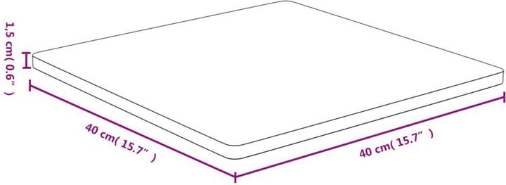 Produktbild VidaXL Douglas (40 x 40 x 1.5 cm)