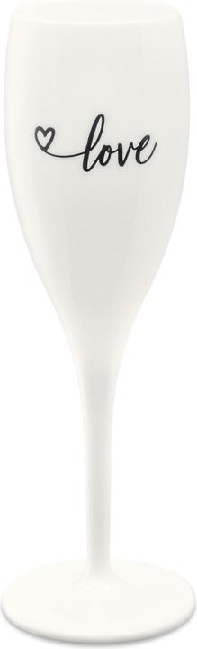 Image du produit Koziol Flûte à champagne Superglas Love 100 ml, 1 pièce, blanc (10 cl, 1 Verres, Flûtes à champagne)