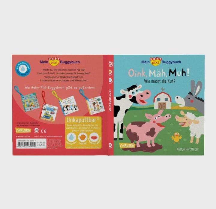 Image du produit Baby Pixi Mein Baby-Pixi-Buggybuch: Oink, Mäh, Muh! (Allemand)