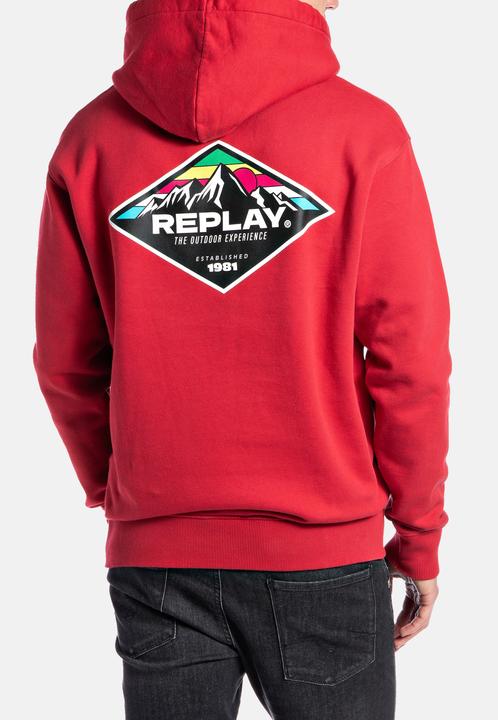 Produktbild Replay Kapuzensweatshirt Hoodie mit Logoprint und Kapuze (M)