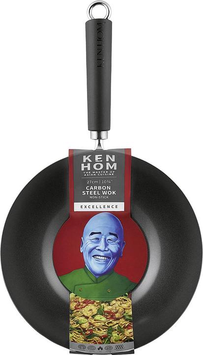Image du produit Ken Hom Wok d'excellence (20 cm, Wok, Acier au carbone)