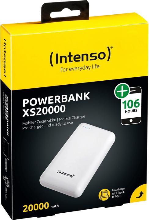 Immagine prodotto Intenso XS20000 (20000 mAh, 74 Wh)