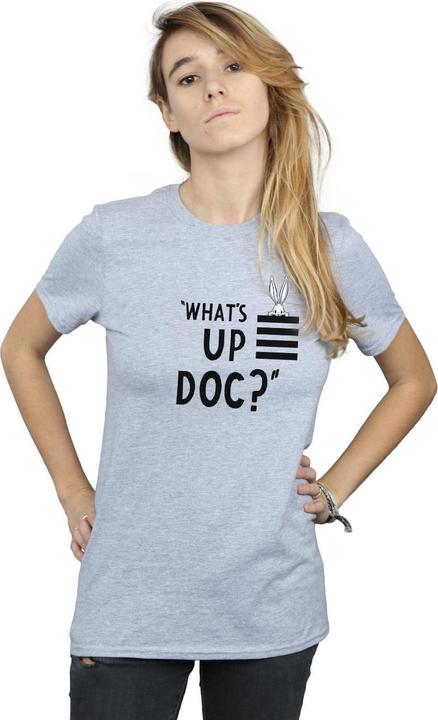 Immagine prodotto Looney Tunes Bugs Bunny What's Up Doc Stripes Maglietta Ampia Donna (S)