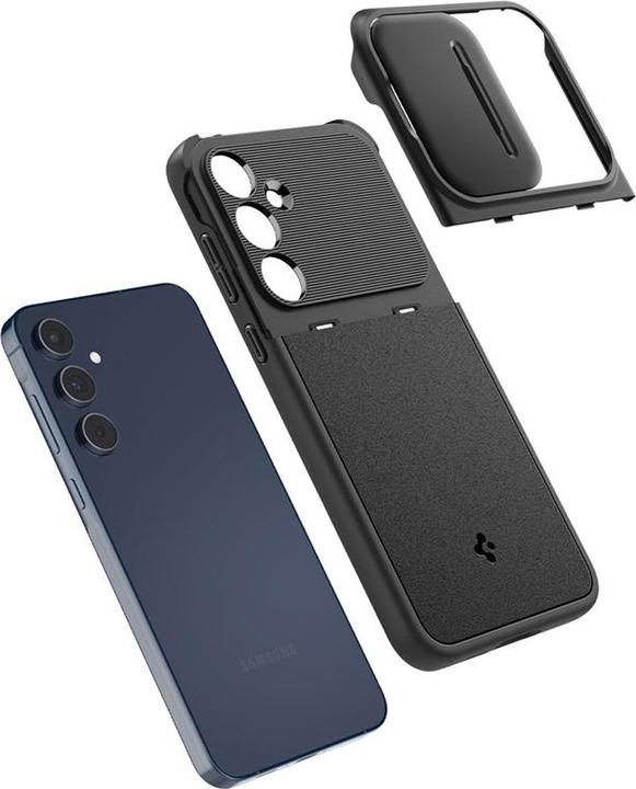 Produktbild Spigen Optik Armor Hülle für Samsung Galaxy A55 5G - Schwarz (Samsung Galaxy A55)