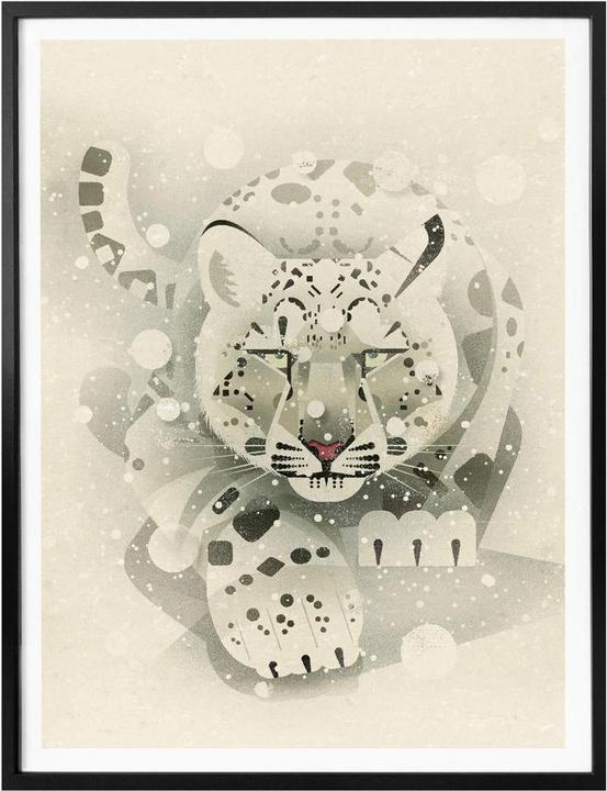 Produktbild Trenddeko Schneeleopard (80 x 100 cm)