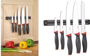 Actual product image Esmeyer Knife set AUREA Colour: black/red Design of contents (package): 5 pcs./package