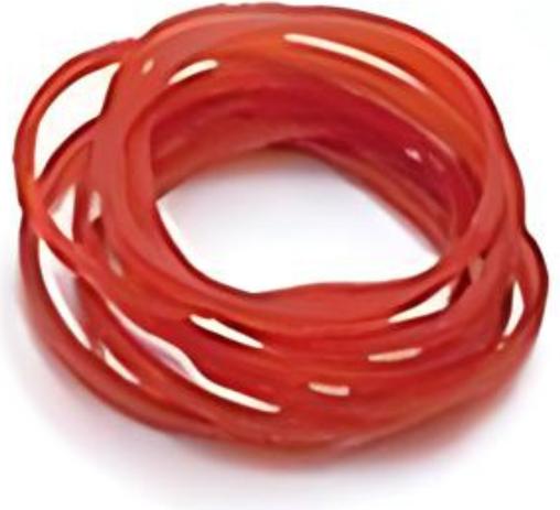 Produktbild Cosmetic Cosmetics Gummiringe 3 cmØ rot 250 Stk.