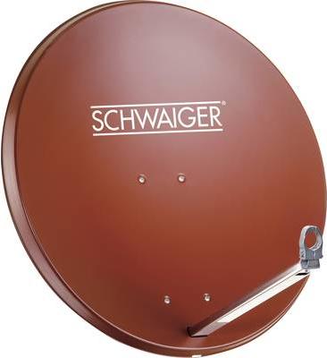 Image du produit Schwaiger Système SAT 80 cm 4 participants Quad-LNB (avec interrupteur) rouge brique (Antenne parabolique, 38.50 dB, DVB-S / -S2)