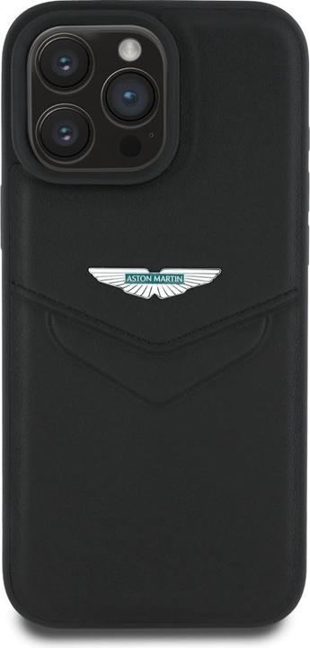 Immagine prodotto Aston Martin Case HC Leather Victory Design to iPhone 16 Pro black (Apple iPhone 16 Pro)