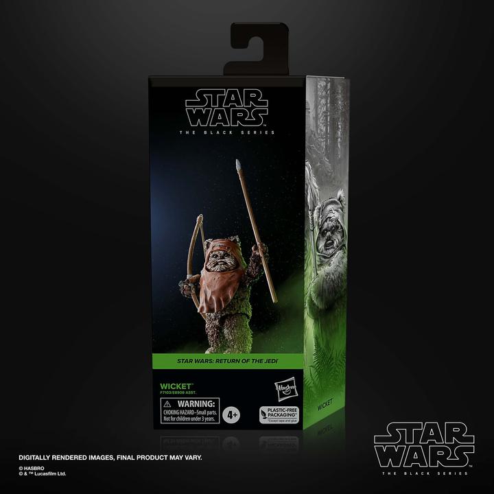 Actual product image Hasbro Star Wars Episode VI Black Series figurine Wicket 15 cm