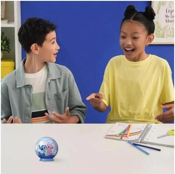 Actual product image Ravensburger 3D Puzzle 11597 - Puzzle ball Disney Angel - for big and small Stitch fans aged 6 and over (54 pieces)