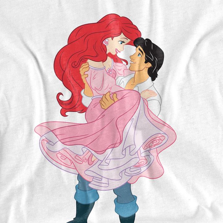 Actual product image The Little Mermaid Unisex Adult Ariel & Eric T-Shirt (M)