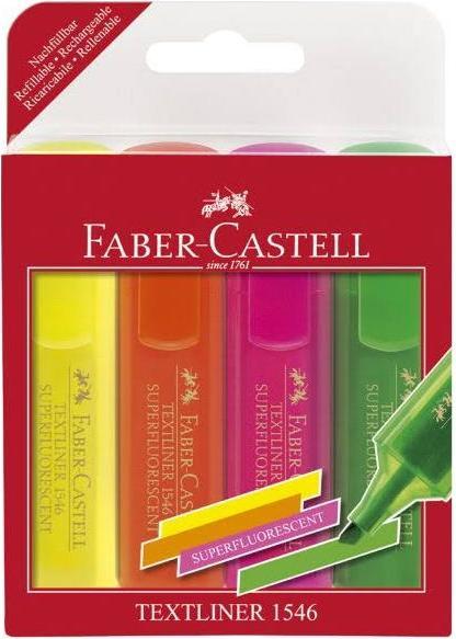 Produktbild Faber-Castell Textliner, 8er Etui fluorescent (Mehrfarbig, 1 mm, 8 x)
