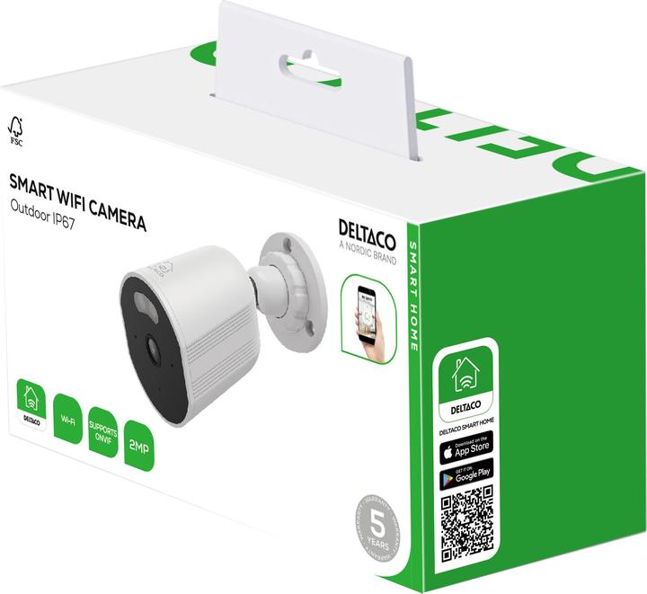 Actual product image Deltaco Smart Home Kamera SH-IPC17 Outdoor IP67 (1920 x 1080 Pixels)