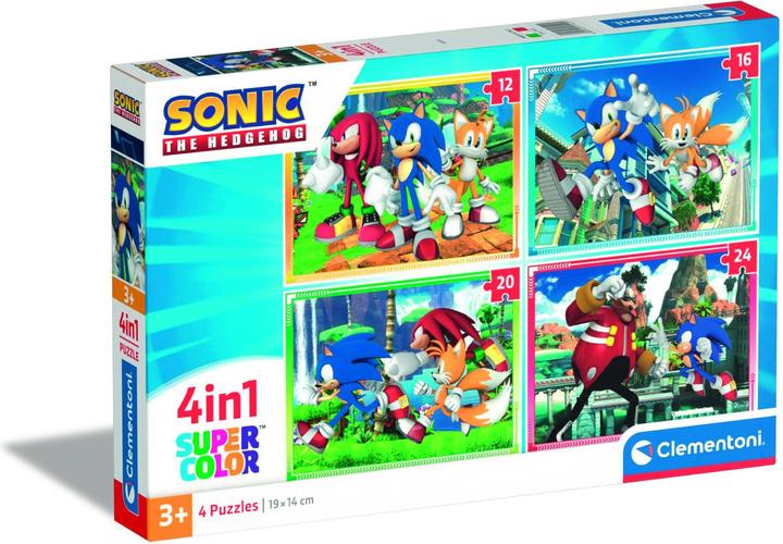 Immagine prodotto Clementoni Puzzle Sonic, 4in1 (24 pezzi)