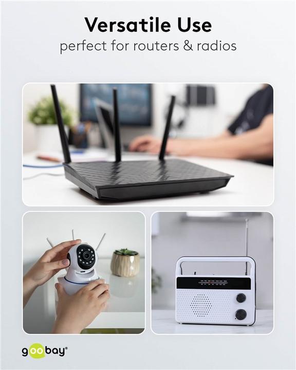 Actual product image Goobay USB DC Cable 5.5 x 2.1 mm, 0.5 m, Black (0.50 m)