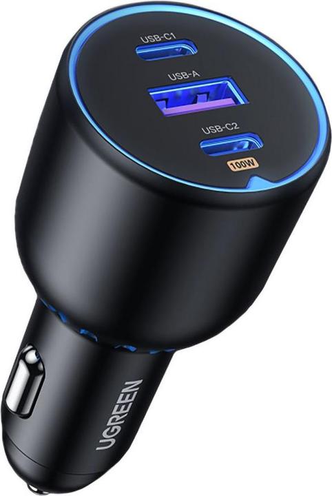 Produktbild Ugreen Fast Car Charger 130W 90413 2xUSB-C PD+USB-A