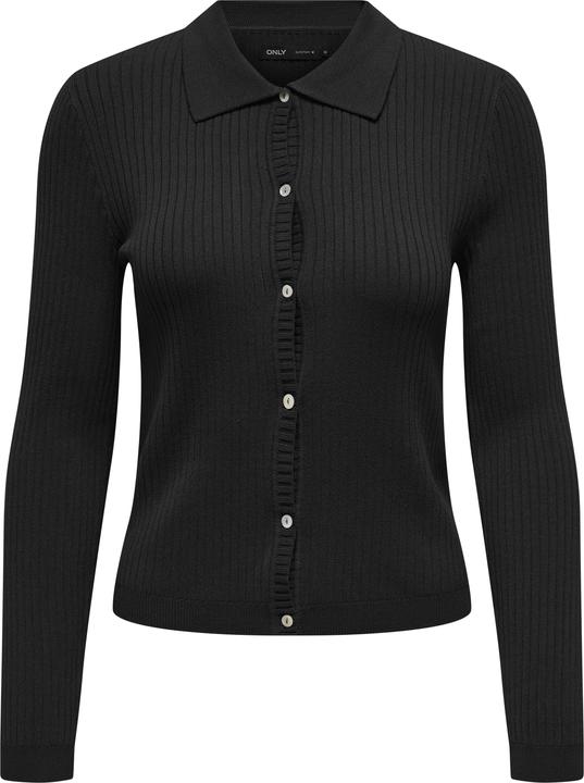 Produktbild Only Normal geschnitten Polokragen Gestricktes Polo-Hemd Strickjacke (L)