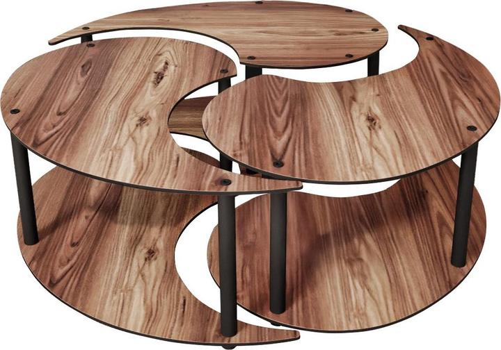 Hanah Home Yin Yang Coffee Table 3 Set