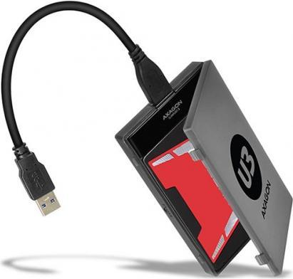 Immagine prodotto Axagon ADSA-1S6 Adattatore SLIMPort, USB 2.0, 2.5" SSD/HDD, SATA - con custodia (2.5")
